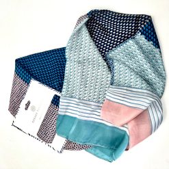 Alternative view of Foulard 100% Soie 90x180cm GERARD PASQUIER bleu beige