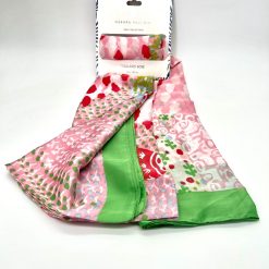 Foulard 100% Soie 90x180cm GERARD PASQUIER rose-vert