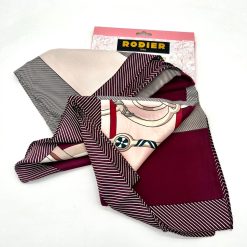 Alternative view of Foulard en Soie-Viscose 132x132cm RODIER bordeau