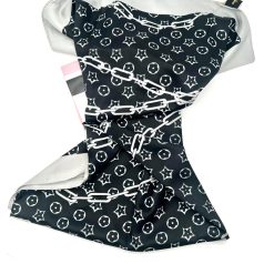 Alternative view of Foulard en Soie-Viscose 132x132cm RODIER noir