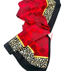 Alternative view of Foulard en Soie-Viscose 132x132cm RODIER panthère