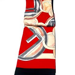 Alternative view of Foulard en Soie-Viscose 132x132cm RODIER rouge