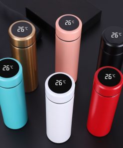 Bouteille, Thermos Isotherme avec Ecran Tactile LCD en Acier Inoxydable 500ml