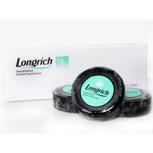 Pack de 03 Savons au Charbon de Bambou Vert, Savon Noir pour Combattre les Boutons et l'Acné