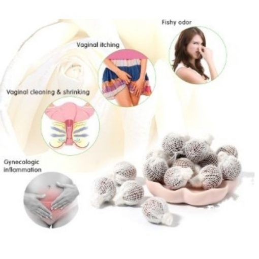 Perles de Yoni Tissées, Tampons de Nettoyage Détoxifiants Naturels pour le Vagin