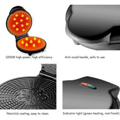 Alternative view of Appareil À Croque-Monsieur Gaufrier, SOKANY, Garantie 1 Mois