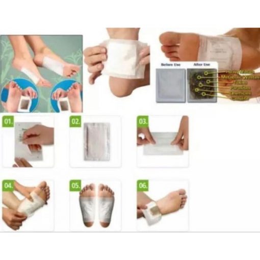 Patchs Détox pour les Pieds 10 Pièces JIAKE – Image 4