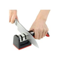 Aiguiseur de Couteaux Manuel à 3 niveaux en Acier Inoxydable