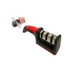 Alternative view of Aiguiseur de Couteaux Manuel à 3 niveaux en Acier Inoxydable