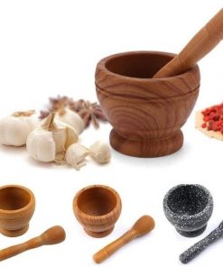 Mini Ensemble Mortier et Pilon, Pot de Broyage à épices en Résine
