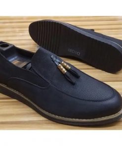 Chaussure Mocassin en Simili Cuir Lisse Noir, Timberland