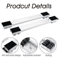 Support Meuble de Base pour Gros Electromenager, Anti-Dérapant base Mobile avec 24 Roues et Serrure Fixe