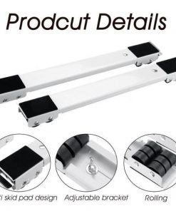 Support Meuble de Base pour Gros Electromenager, Anti-Dérapant base Mobile avec 24 Roues et Serrure Fixe