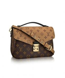 Sac à Main Revers Monogramme Métis en Simili Cuir