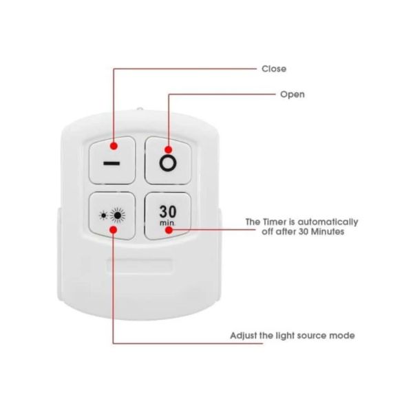 3 Lampes Murales sans Fils à LED avec Télécommande, Garantie 1 Semaine – Image 3