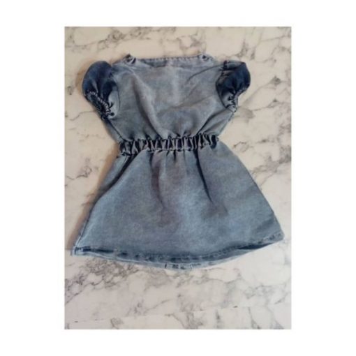 Robe Jeans semi-courte Hello Beautiful Bleu, Age recommandé 6 mois, 1 an, 2 ans – Image 3