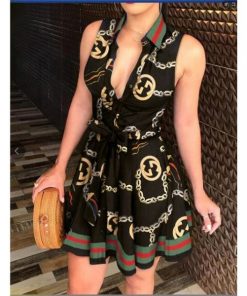 Robe d'Eté à Manches Courtes pour Femmes