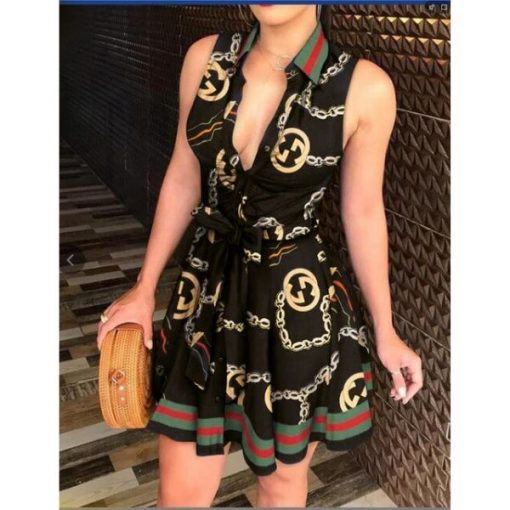 Robe d'Eté à Manches Courtes pour Femmes
