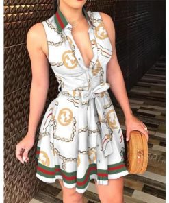 Alternative view of Robe d'Eté à Manches Courtes pour Femmes