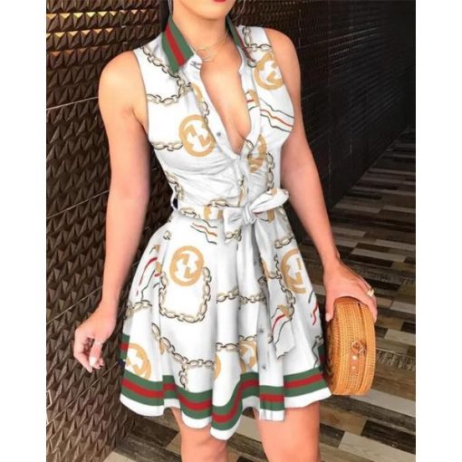 Robe d'Eté à Manches Courtes pour Femmes – Image 2