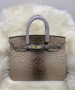 Alternative view of Sac à Main Birkin en Autruche Hermès