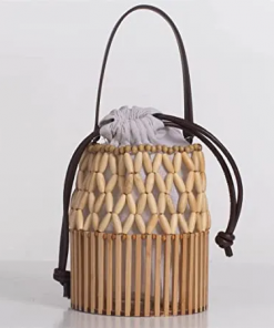 Sac à Main retro en bambou pour femmes