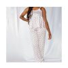 Ensemble Pyjama 2 Pièces Pantalon + Débardeur T12P RCN en Satin Soie