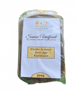 Savon Unifiant au Miel, Lait et Curcuma, LUXIOR 250g