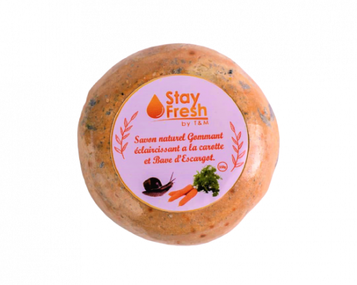 Savon Nature, Eclaircissant et Dermatologique à base de Bave d'Escargot et de Carotte