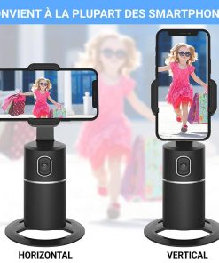 Support de Prise de Vue Intelligent avec Suivi Automatique du Visage pour Téléphone 360°
