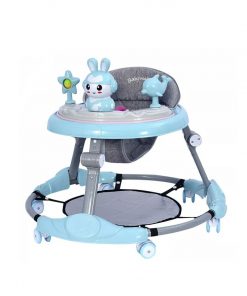 Trottinette Sécurisée Pliable pour Bébé avec Table à Manger Musicale