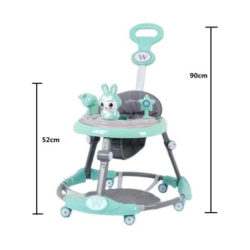 Trottinette Sécurisée Pliable pour Bébé avec Table à Manger Musicale – Image 6