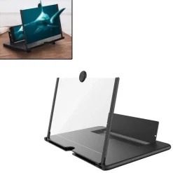 Alternative view of Amplificateur d'Ecran pour Smartphone Loupe d'Ecran 3D Support Pliable Grand Ecran HD 12 Pouces, Garantie 1 Mois