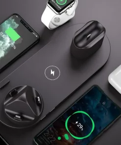 Alternative view of Support de Charge Rapide multi-fonction 6 en 1 pour iPhone Apple Watch AirPods 10W
