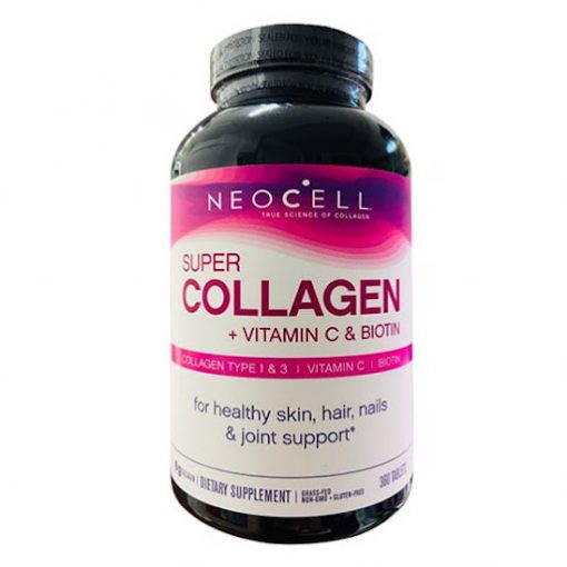 Neocell Super Collagène (type 1 & 3) + Vitamine C + Biotin 360 Comprimés