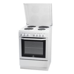 Cuisinière INDESIT I6E5H2E(W)/EX Électrique, 60X60 avec 4 Zones de Cuisson et 1 Four Multifonctions, Garantie 3 Mois