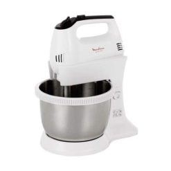 Batteur MOULINEX HM3121B1, 300W avec Bol de 3.5L en Inox, Garantie 3 Mois