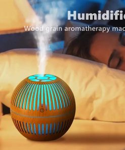 Boule Humidificatrice et Diffuseur D'huiles Essentielles éclairage LED avec Senteur USB 130ml