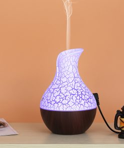 Humidificateur d'air et aiffuseur d'huiles Essentielles 2 en 1 avec LED avec Senteur USB 130 ml
