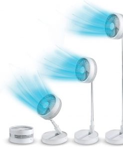 Mini Ventilateur Extensible, 1 Mètre de Hauteur avec Batterie