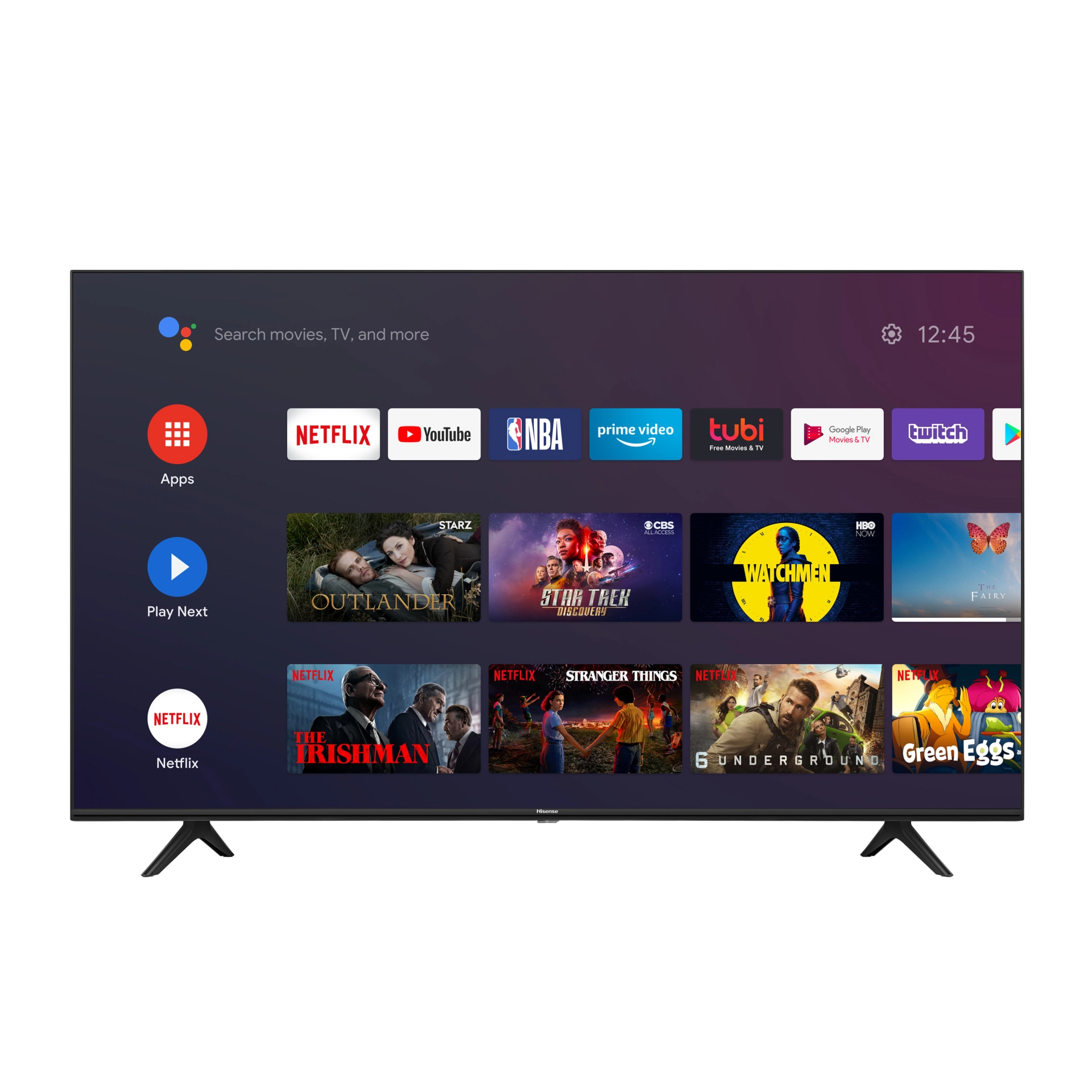 Moniteur Ecran Plat Hisense 50A6G, 50" Ecran sans Bords, Smart LED UHD 4K Android LED TV – Image 3
