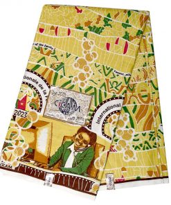 Pagne du 8 Mars 2023 Tissu 6 Yard Jaune
