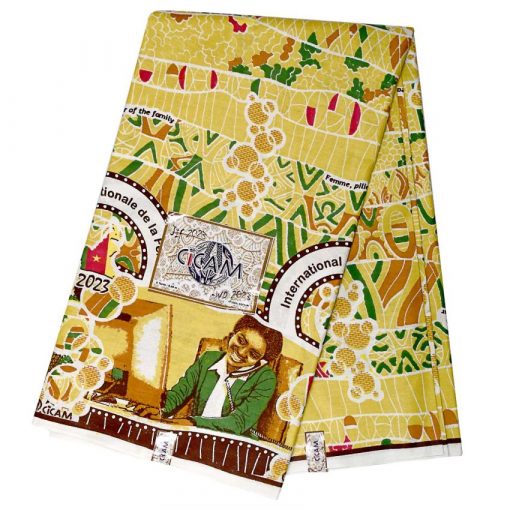 Pagne du 8 Mars 2023 Tissu 6 Yard Jaune