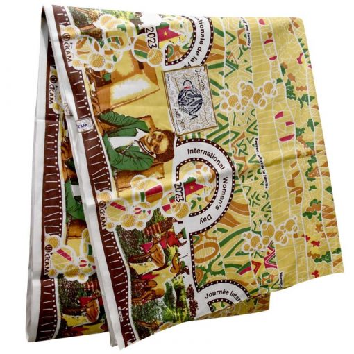 Pagne du 8 Mars 2023 Tissu 6 Yard Jaune – Image 2