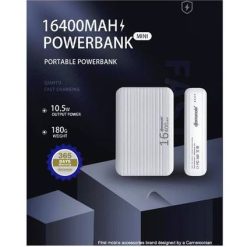 Powerbank 16400 mAh avec un Câble USB-A, PB04 Djamanais