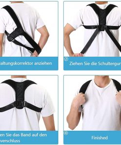 Alternative view of Correcteur de Posture de Dos Réglable – soulage la nuque, le dos et les épaules