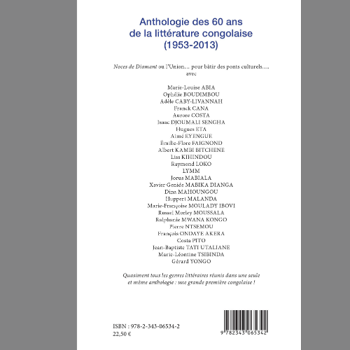Anthologie des 60 ans de la Littérature Congolaise 1953-2013 – Image 2