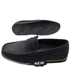 Mocassin en Daim et Cuir à Barette Chaussures Homme