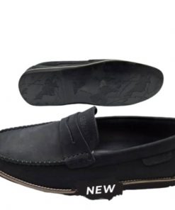 Mocassin en Daim et Cuir à Barette Chaussures Homme
