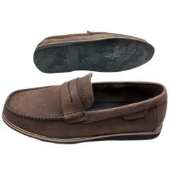 Alternative view of Mocassin en Daim et Cuir à Barette Chaussures Homme